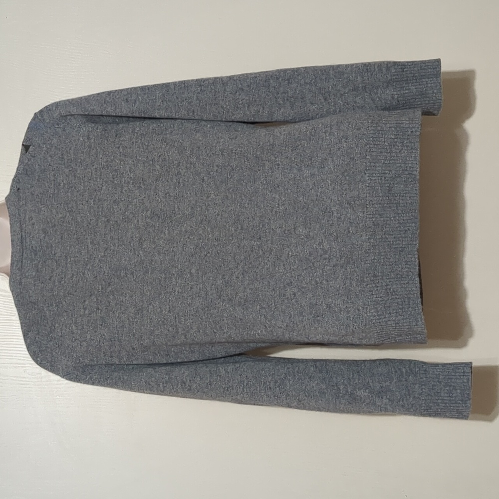 Marconi 100% 2 Ply Cashmere Argyle Cardigan Sweater Grey Size L - Picture 2 of 9